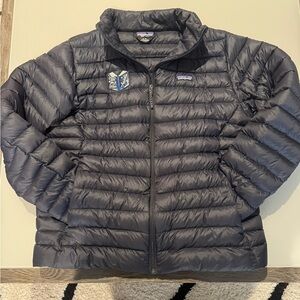 Patagonia Men's Down Sweater Jacket Coat Black Sz. XL